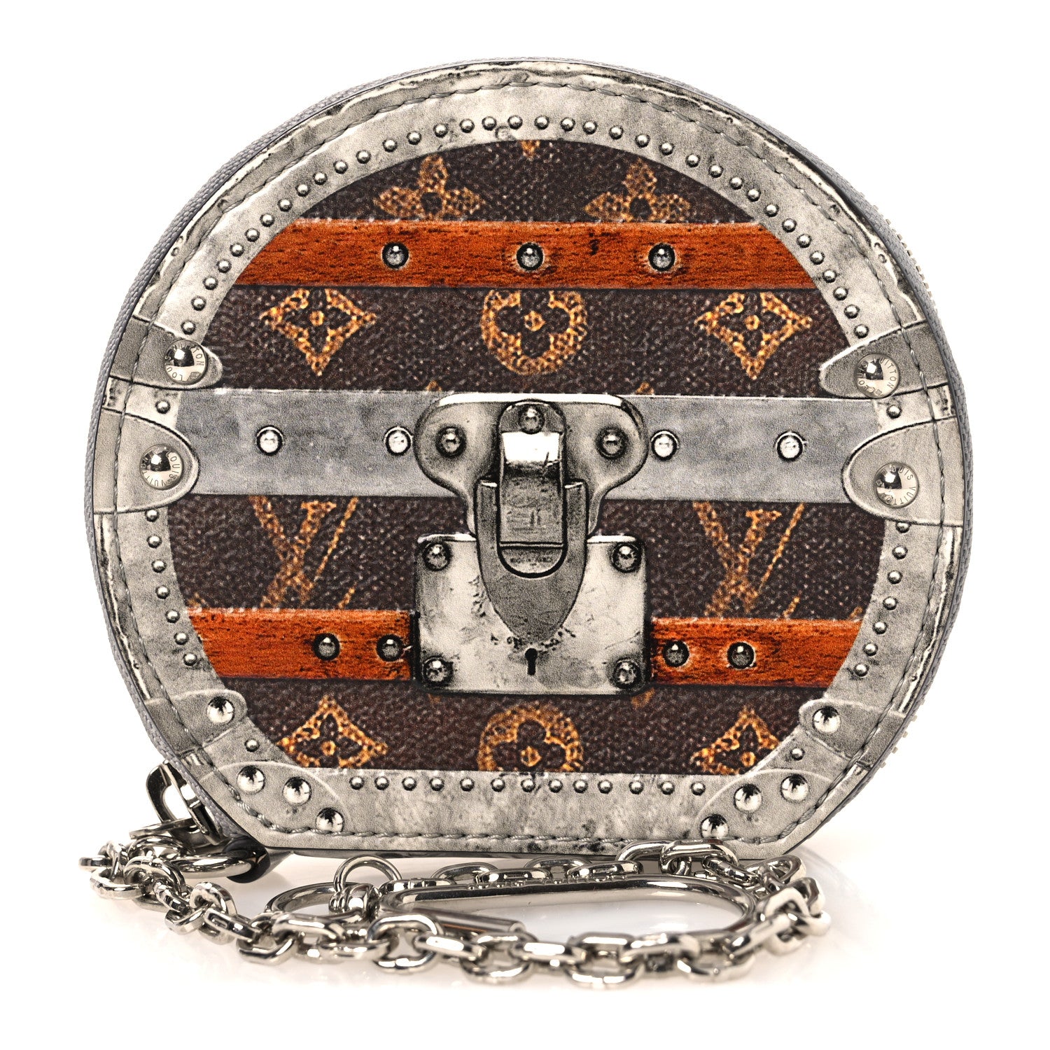 Louis Vuitton Transformed Monogram Time Trunks Micro Boite Chapeau Coin Purse Marron 1 of 6