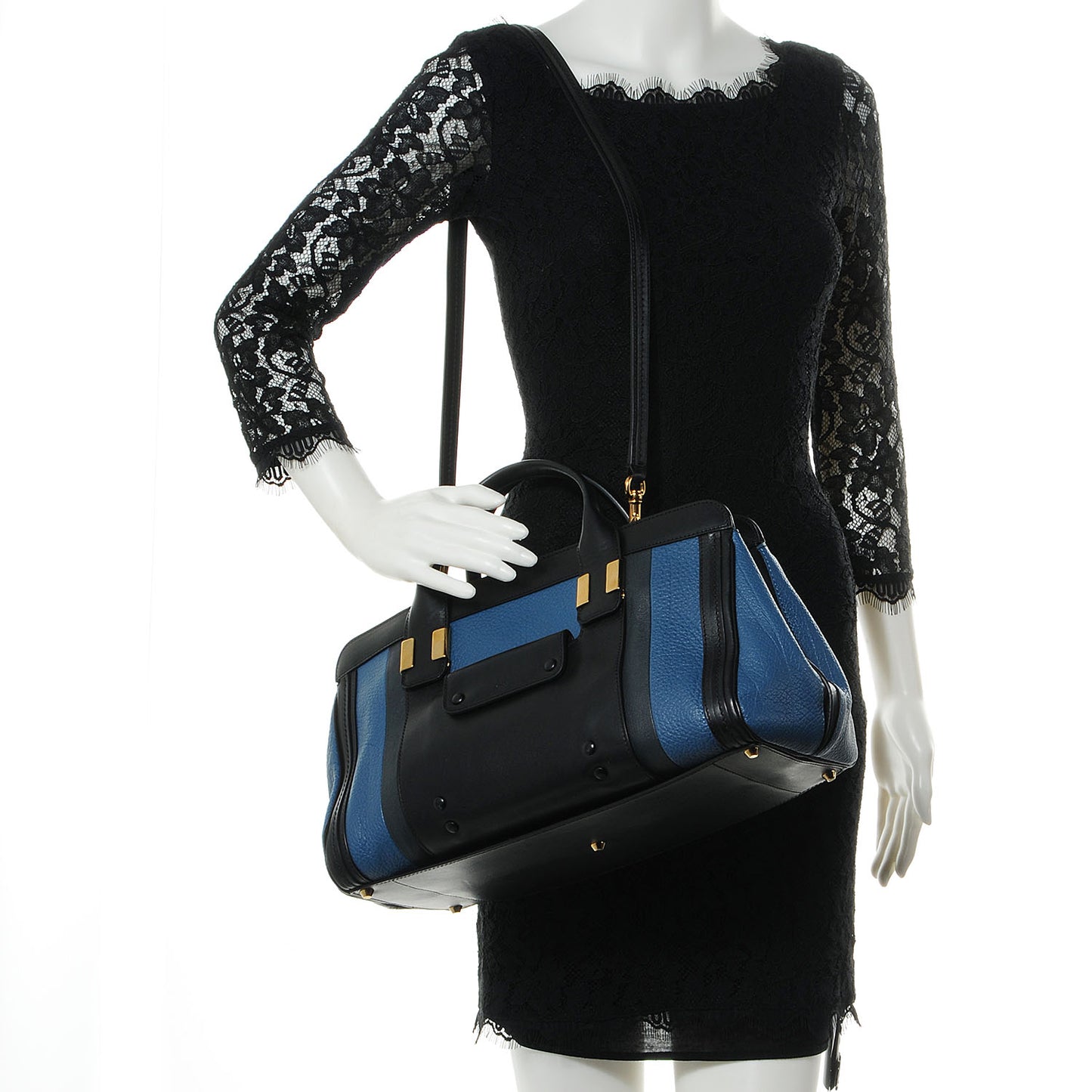 Leather Medium Alice Satchel Blueberry Muffin