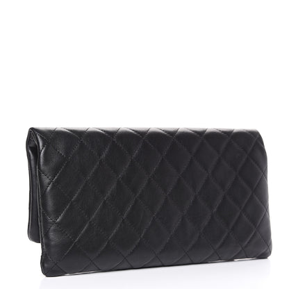 Chanel Lambskin Quilted CC Beauty Clutch Black 2 of 10