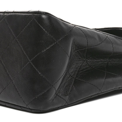 Chanel Lambskin Quilted XL Jumbo Single Flap Black 10 of 10