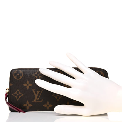 Louis Vuitton Monogram Clemence Wallet Fuchsia 2 of 10