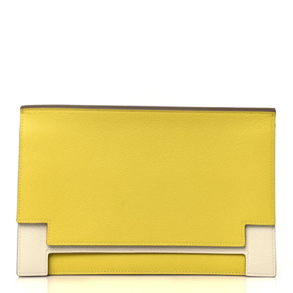Hermes Evercolor Multiplis Clutch Lime Beton 1 of 7