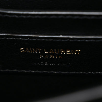 Saint Laurent Grain de Poudre Medium Classic Monogram Cassandra Top Handle Black 6 of 10