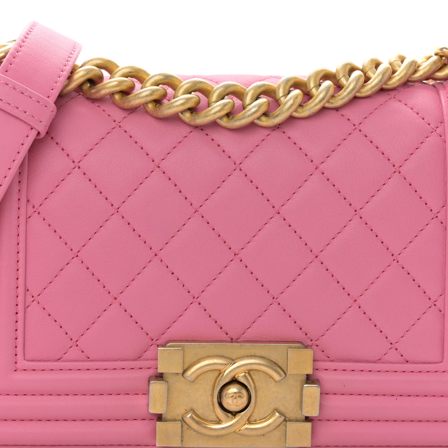 Chanel Calfskin Quilted Small Boy Flap Pink 8 of 11