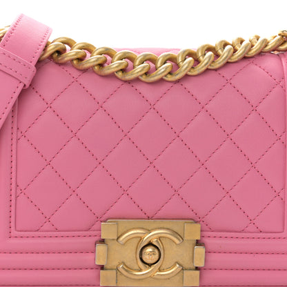 Chanel Calfskin Quilted Small Boy Flap Pink 8 of 11