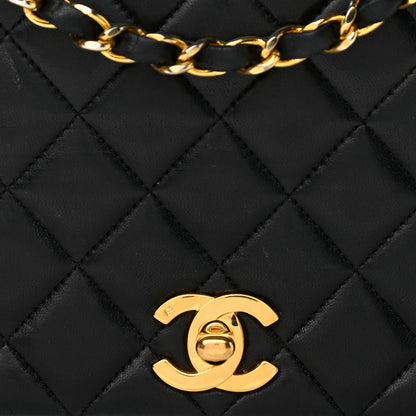 Chanel Lambskin Quilted Small Single Flap Black 9 of 13