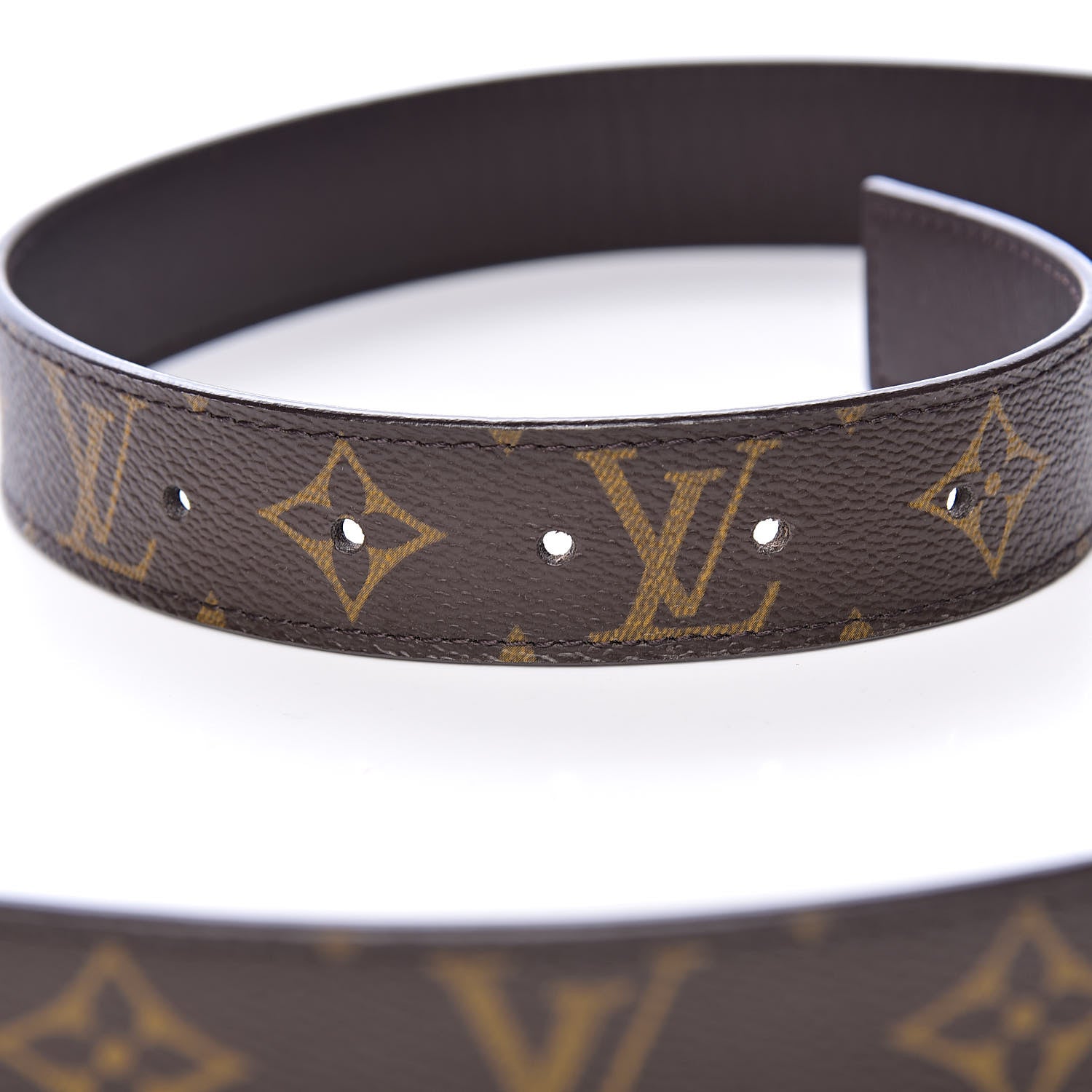 Louis Vuitton Monogram LV Cut Reversible Belt 85 34 5 of 7