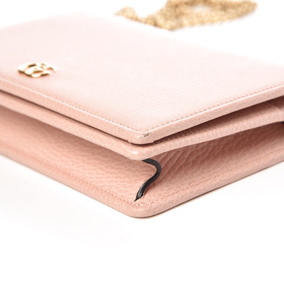 Gucci Dollar Calfskin Mini GG Marmont Chain Wallet Perfect Pink 8 of 15