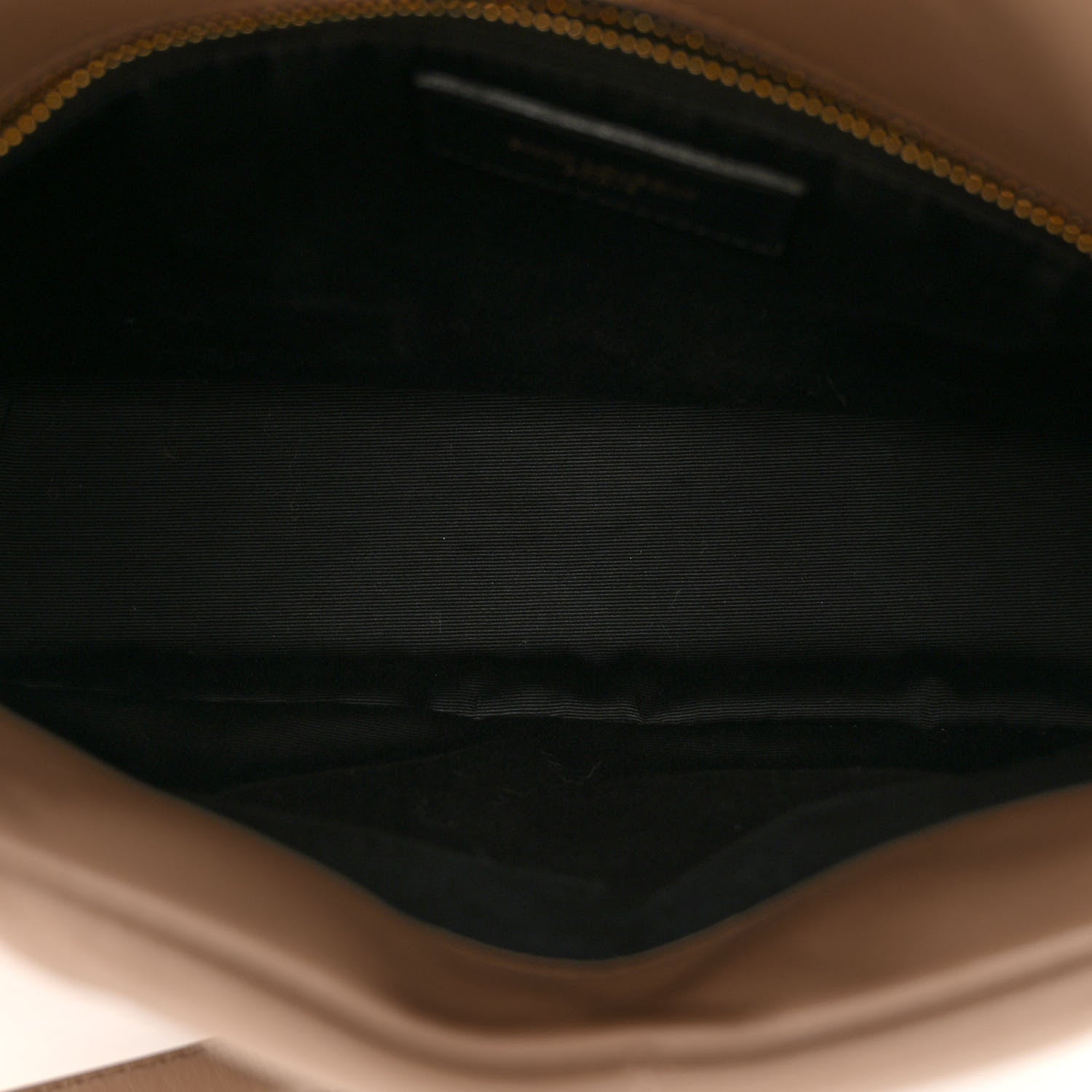 Saint Laurent Lambskin Quilted Small Loulou Puffer Monogram Chain Satchel Dark Beige 5 of 9