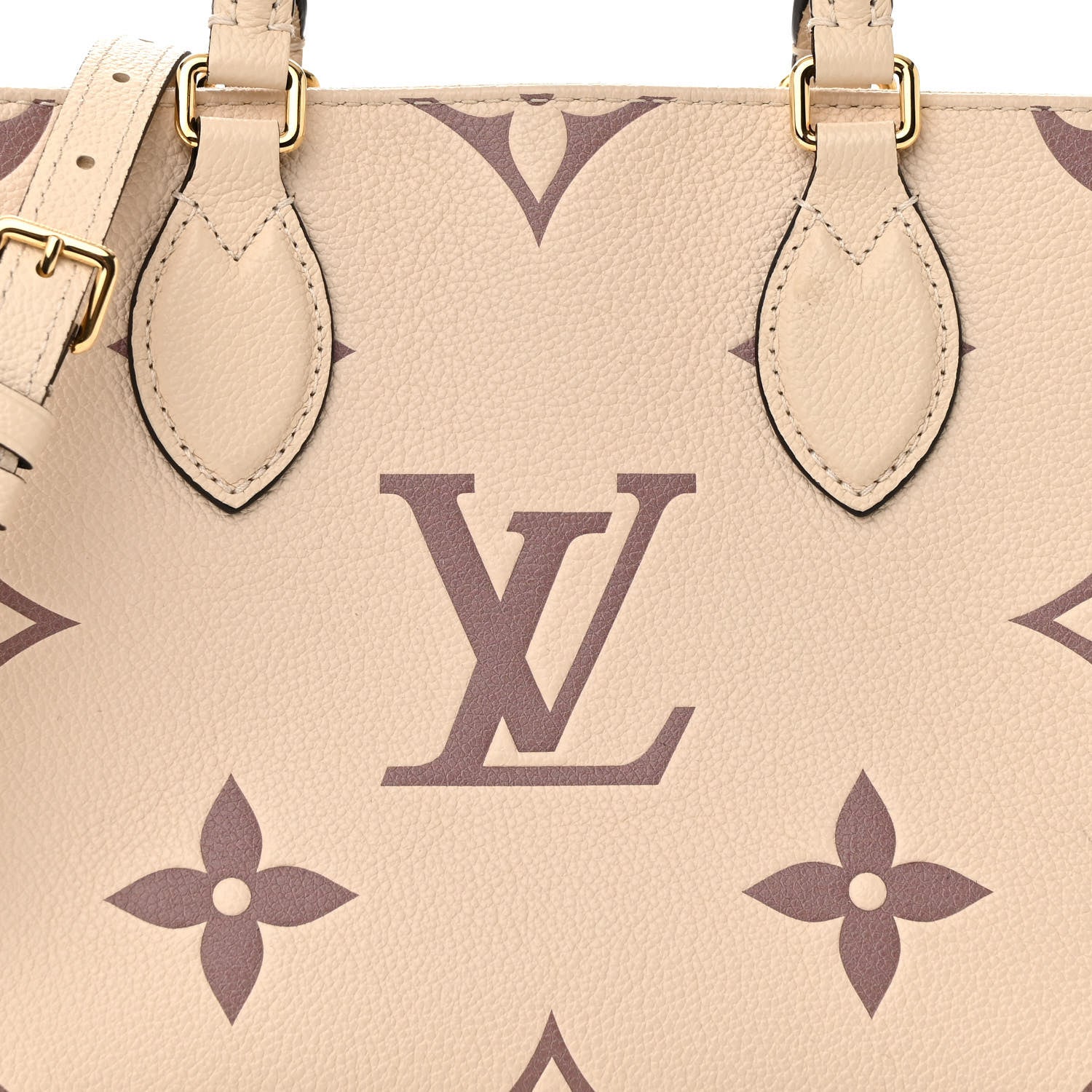 Louis Vuitton Empreinte Monogram Giant Onthego PM Creme Bois de Rose 7 of 9