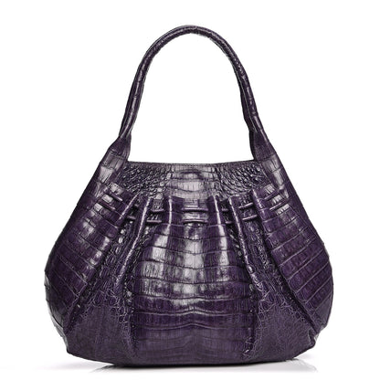 Nancy Gonzalez Crocodile Satchel Purple 1 of 8