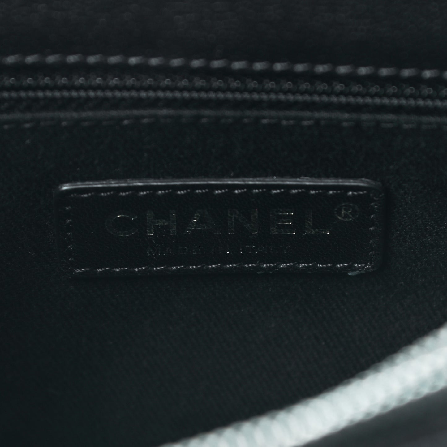 Shiny Calfskin Goatskin Quilted Medium Coco Curve Messenger Flap Black