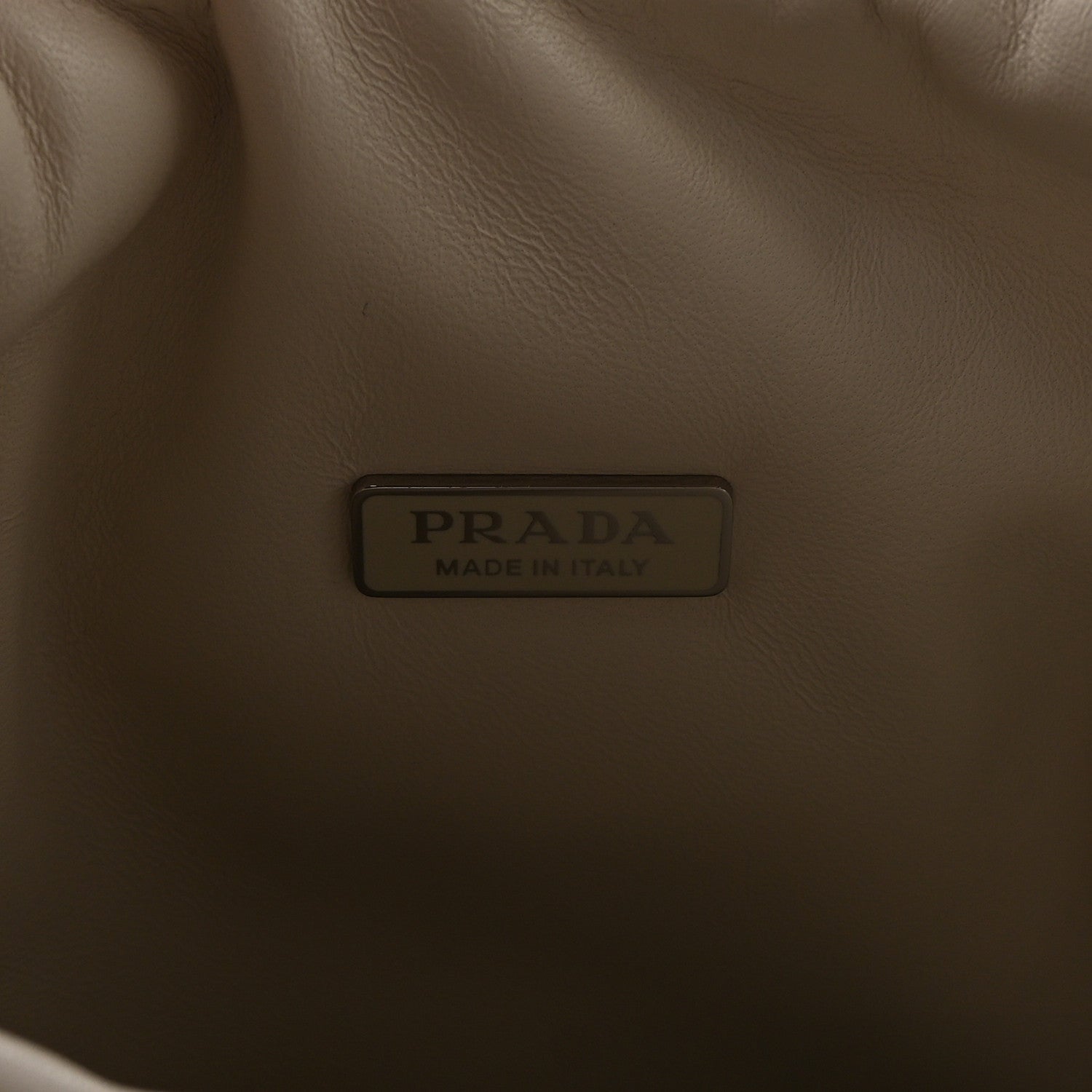 Prada Nappa Soft Padded Medium Double Handled Shoulder Bag White 6 of 9