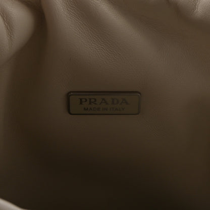 Prada Nappa Soft Padded Medium Double Handled Shoulder Bag White 6 of 9