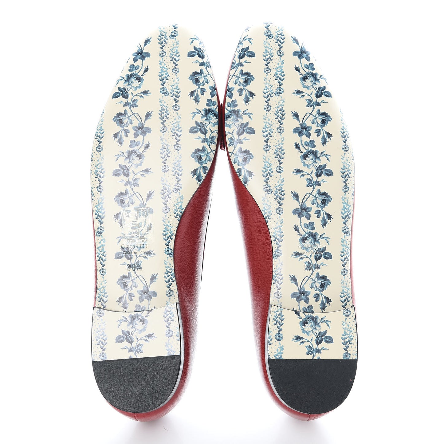 Malaga Kid Elaphe Yva Ballet Flats 38.5 Hibiscus Red