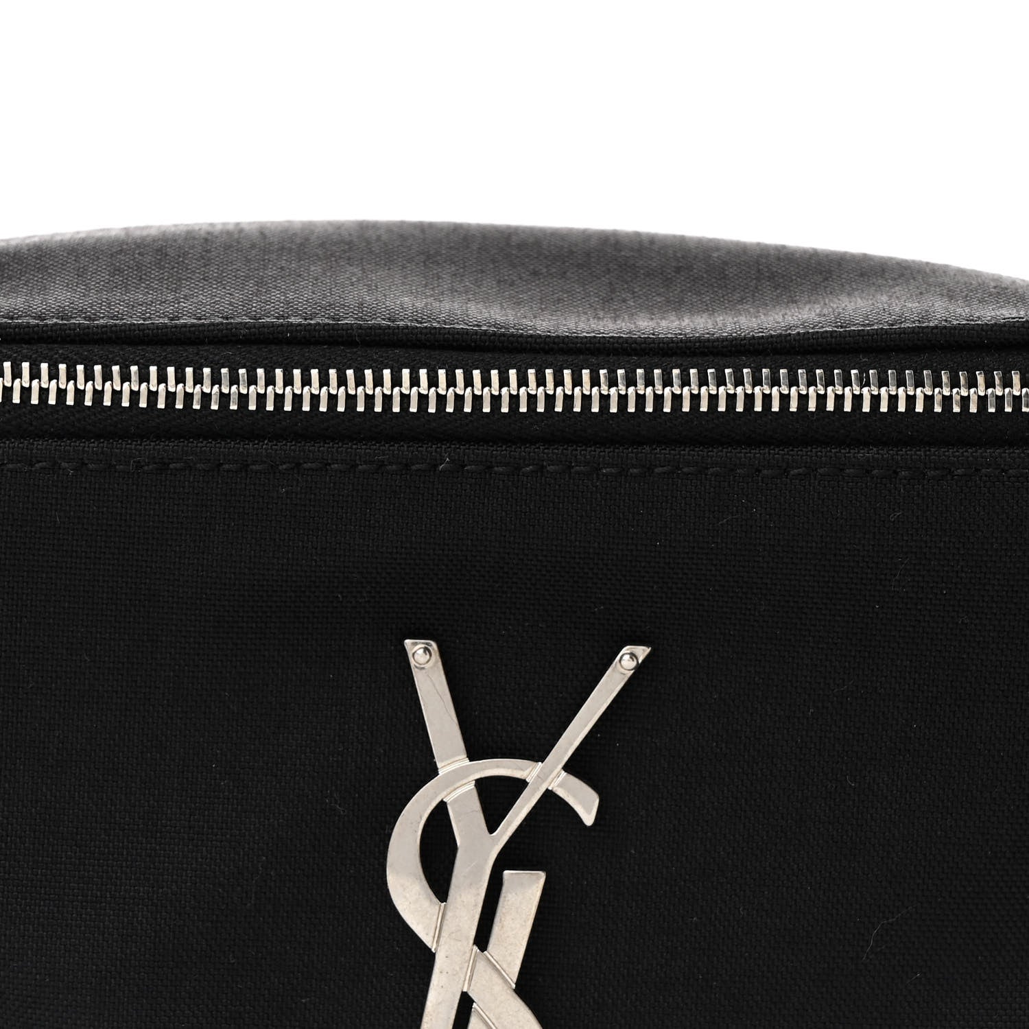Saint Laurent Canvas Monogram Belt Bag Black 8 of 12