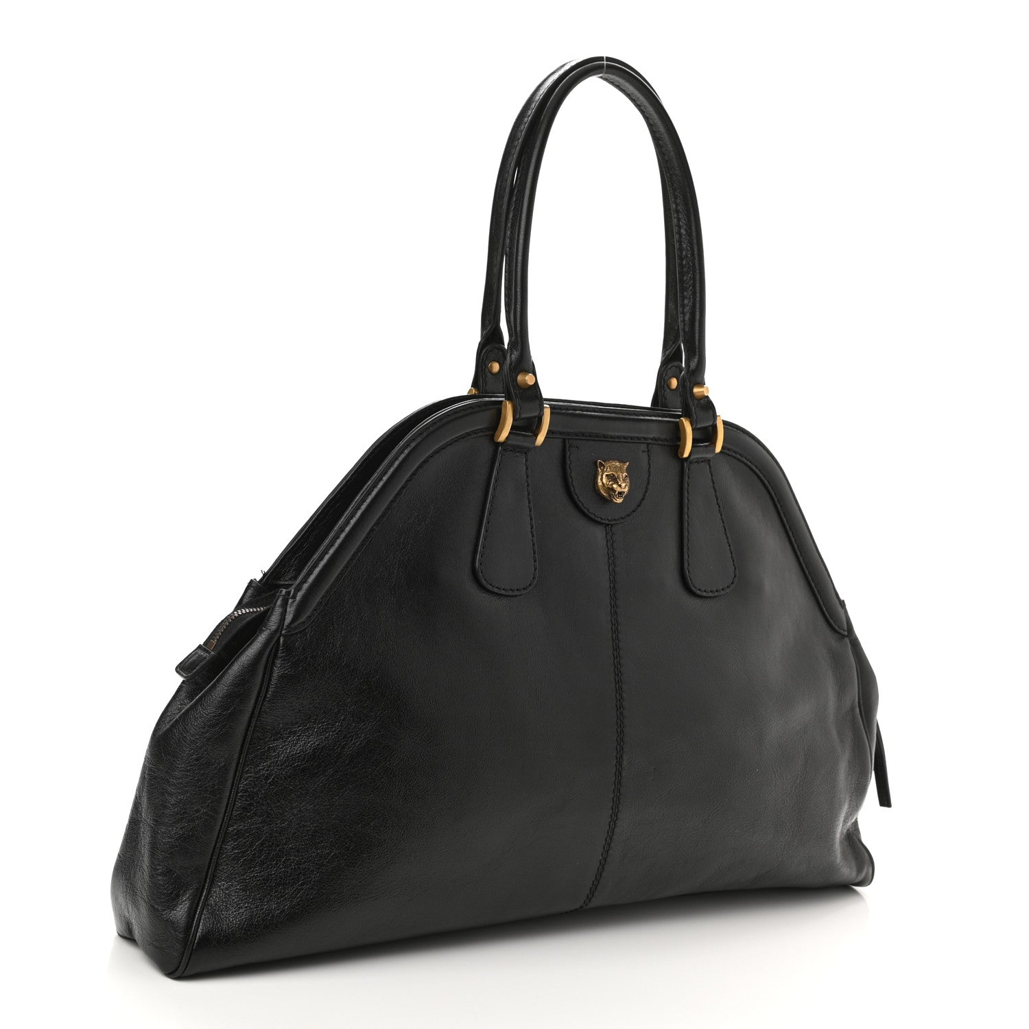 Gucci Calfskin Large Re(Belle) Top Handle Bag Black 3 of 11