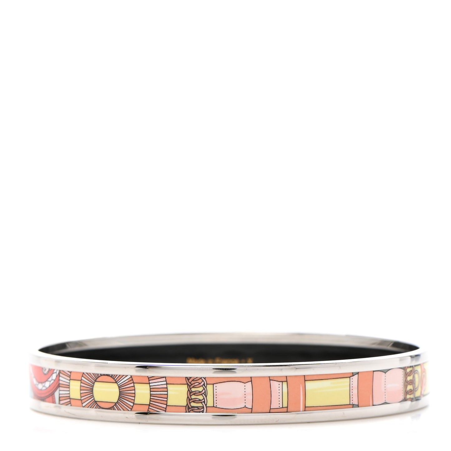 Enamel Printed Narrow Cavald'Or Bracelet 65 Romantique
