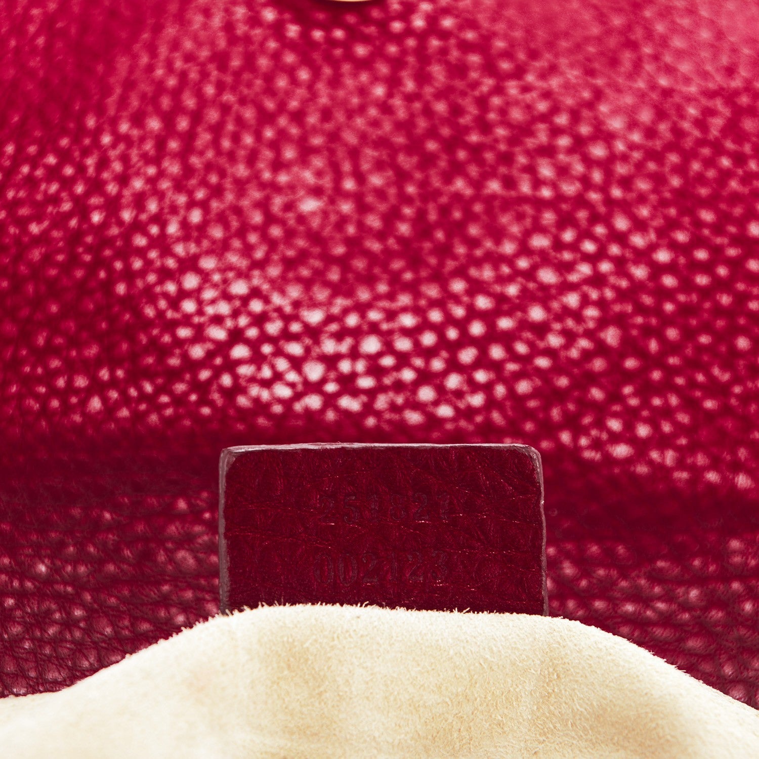Gucci Cellarius Calfskin Small 1973 Chain Shoulder Bag Cherry Gloss 7 of 7