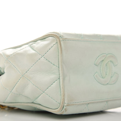 Chanel Lambskin Quilted Small Shoulder Bag Light Green 10 of 16