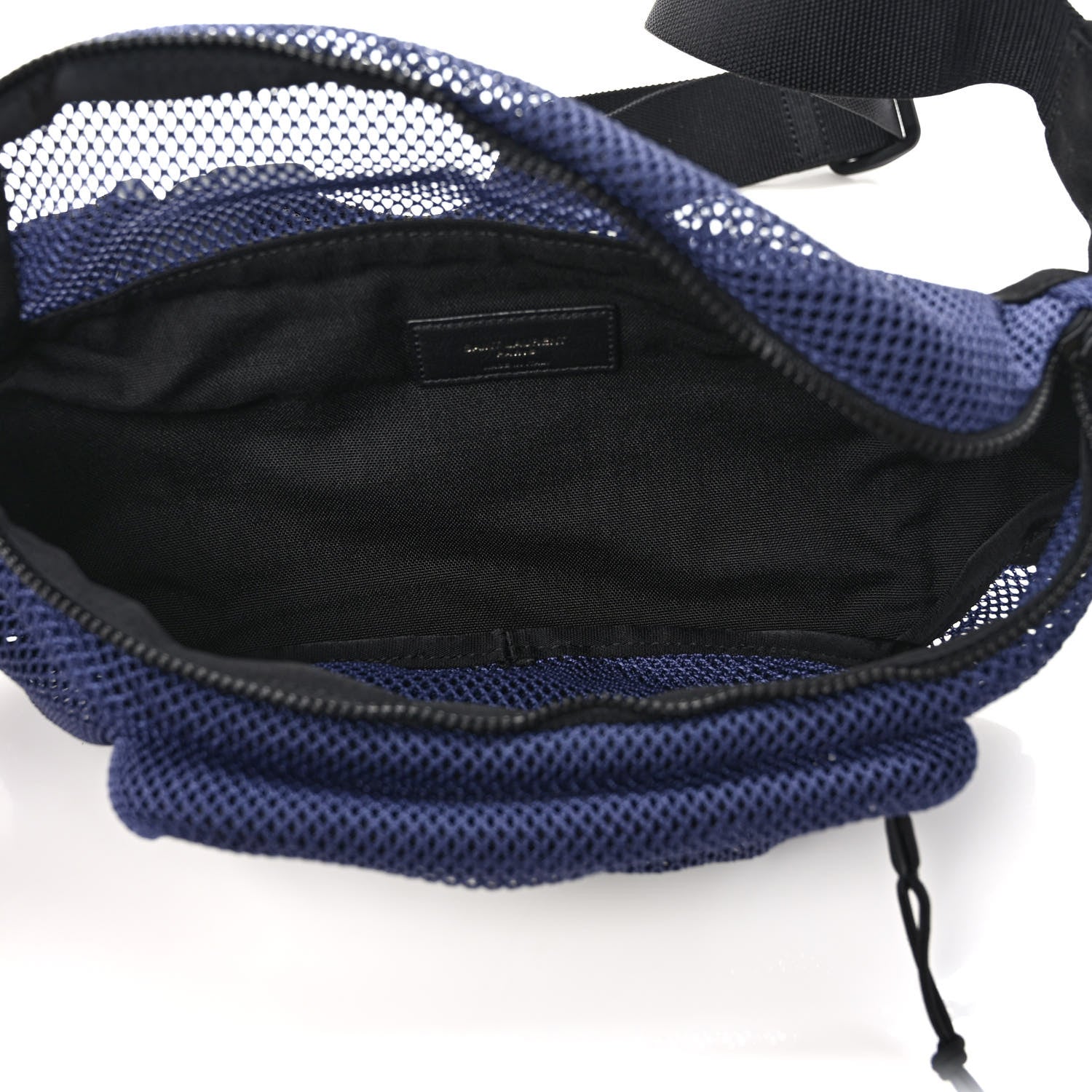 Saint Laurent Nylon Mesh SLP Belt Bag Blue 5 of 8