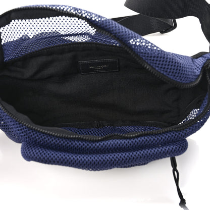 Saint Laurent Nylon Mesh SLP Belt Bag Blue 5 of 8
