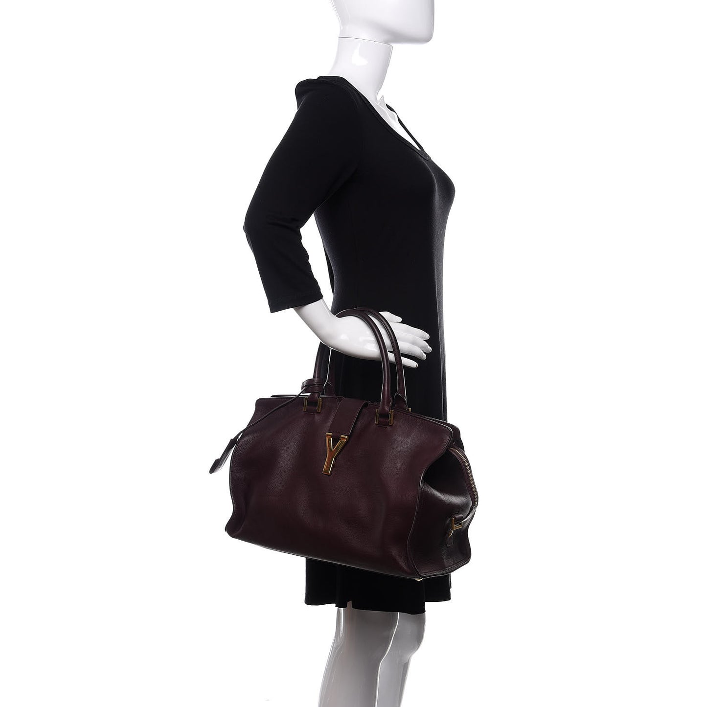 Calfskin Medium Classic Y Cabas Bordeaux