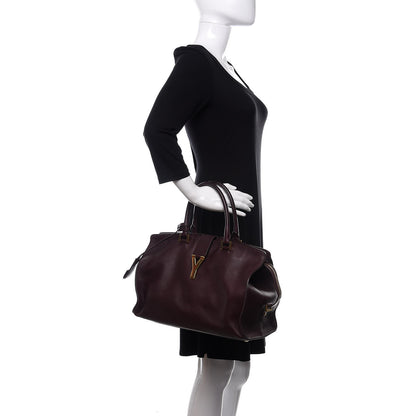 Saint Laurent Calfskin Medium Classic Y Cabas Bordeaux 2 of 12