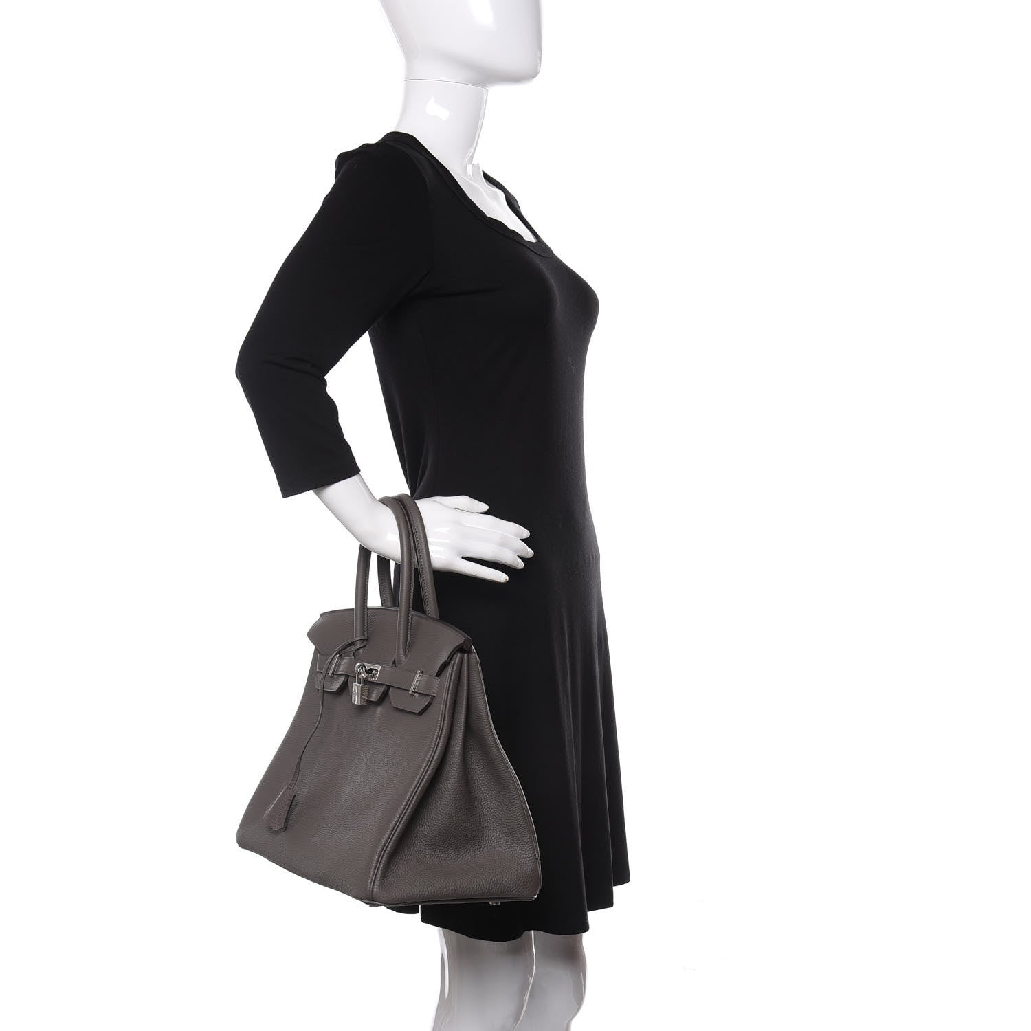 Hermes Togo Birkin 35 Etain 2 of 37