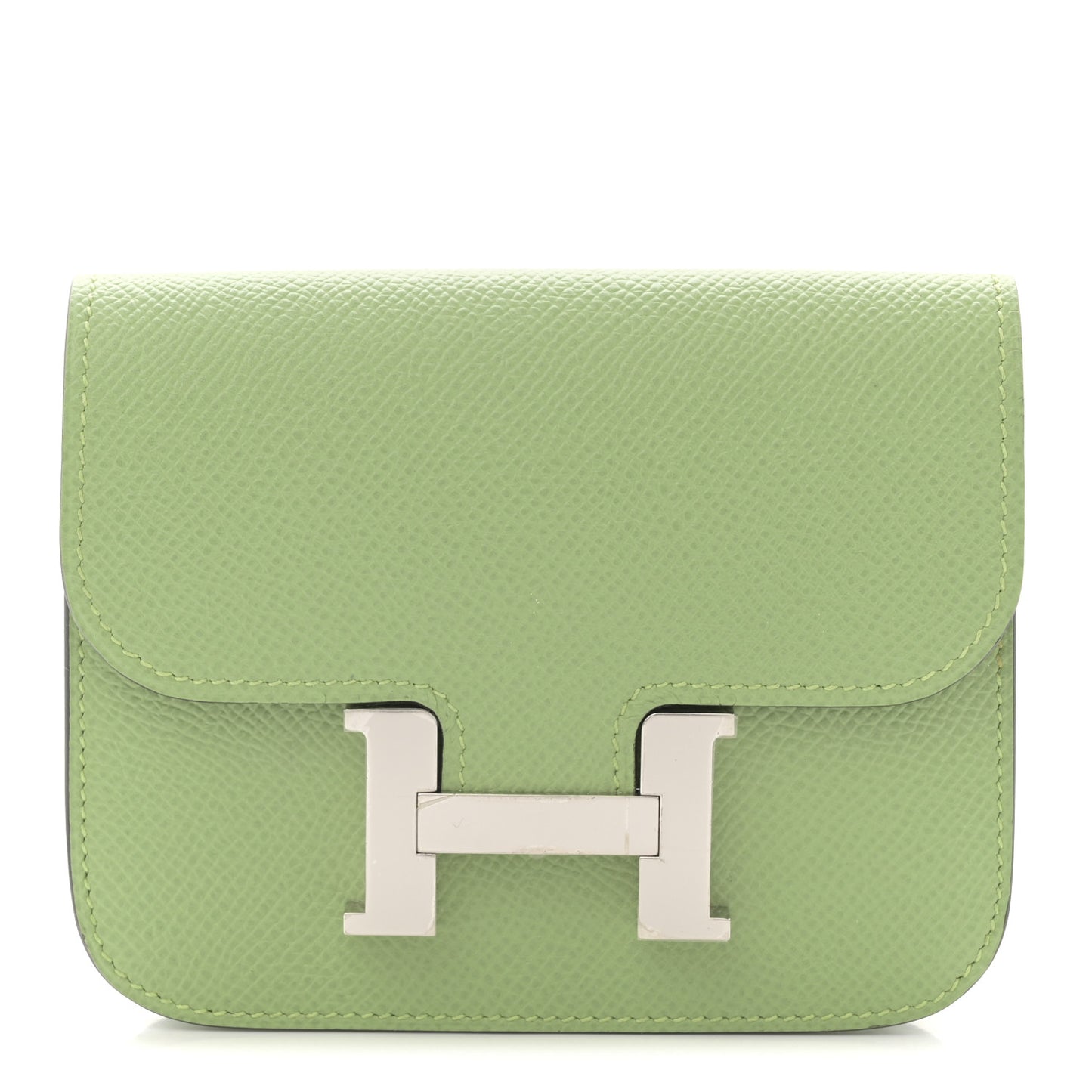 Epsom Constance Slim Wallet Vert Criquet