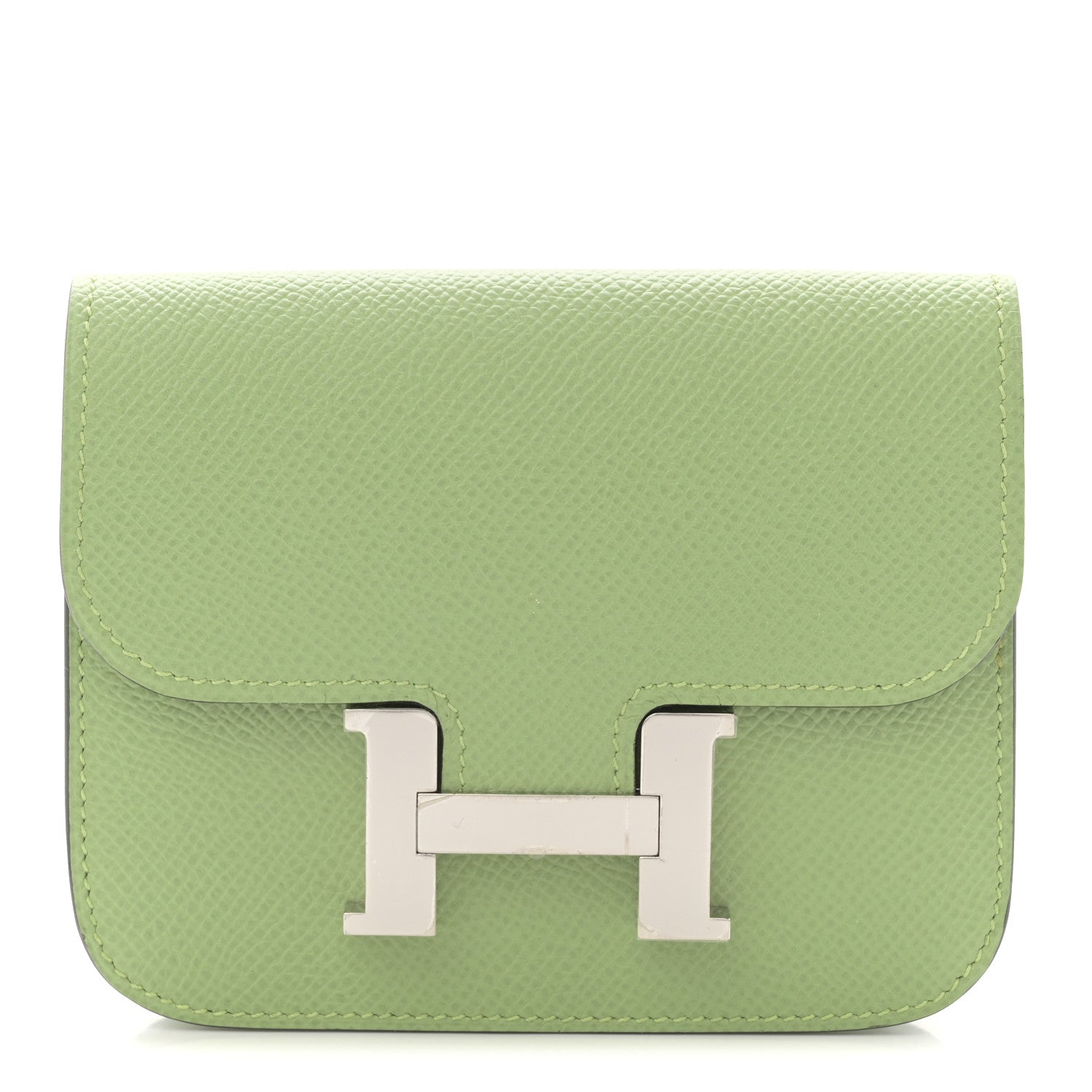 Hermes Epsom Constance Slim Wallet Vert Criquet 1 of 8