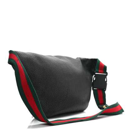 Gucci Grained Calfskin Logo Belt Bag Black 3 of 9
