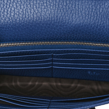 Gucci Dollar Calfskin Interlocking G Chain Wallet Caspian 5 of 11