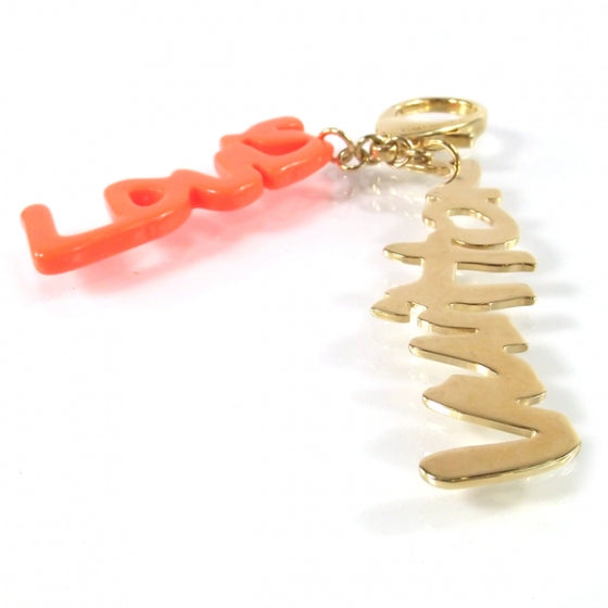 Graffiti Bag Charm Orange