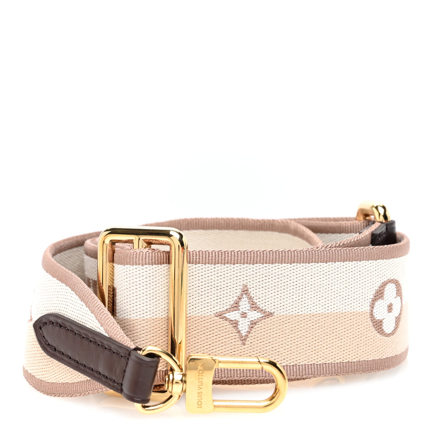 Louis Vuitton Jacquard Speedy Bandouliere 20 Shoulder Strap Beige Brown 1 of 3