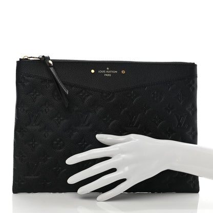 Louis Vuitton Empreinte Daily Pouch Black 2 of 8