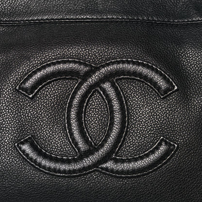 Chanel Grained Calfskin CC Shoulder Bag Black 7 of 11