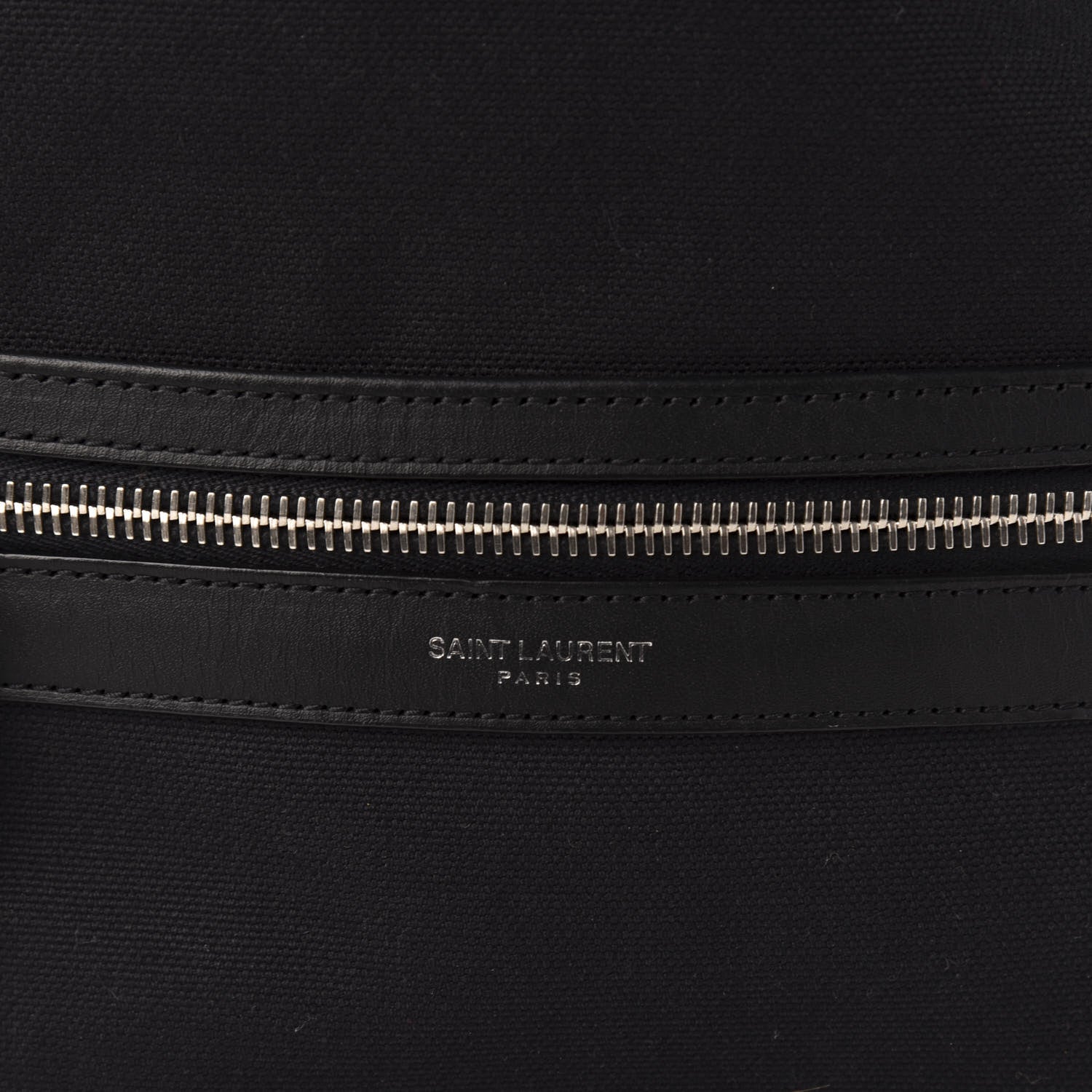 Saint Laurent Canvas City Sailor Drawstring Backpack Black 13 of 13
