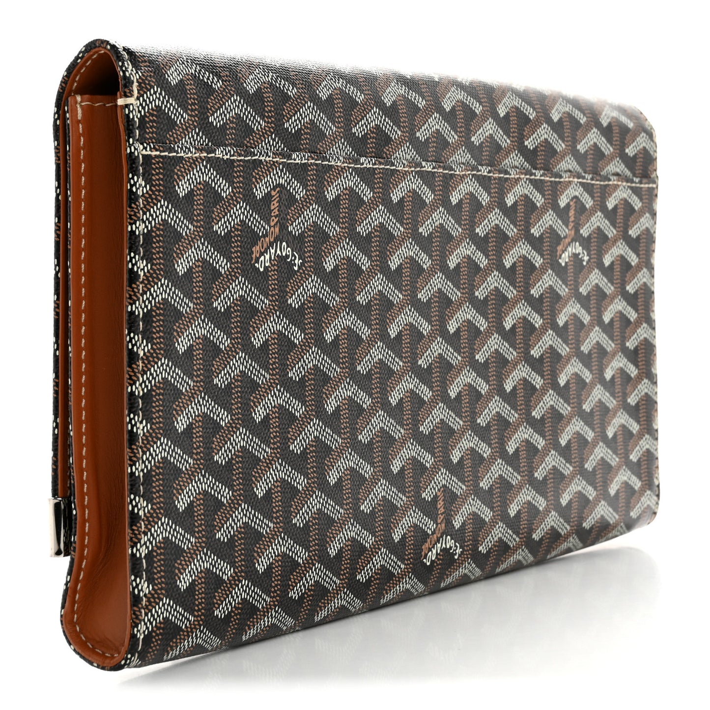 Goyardine Monte Carlo Bois Clutch Black