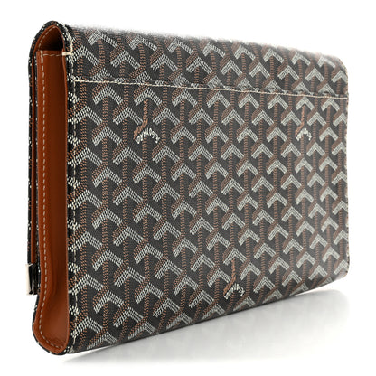 Goyard Goyardine Monte Carlo Bois Clutch Black 3 of 8