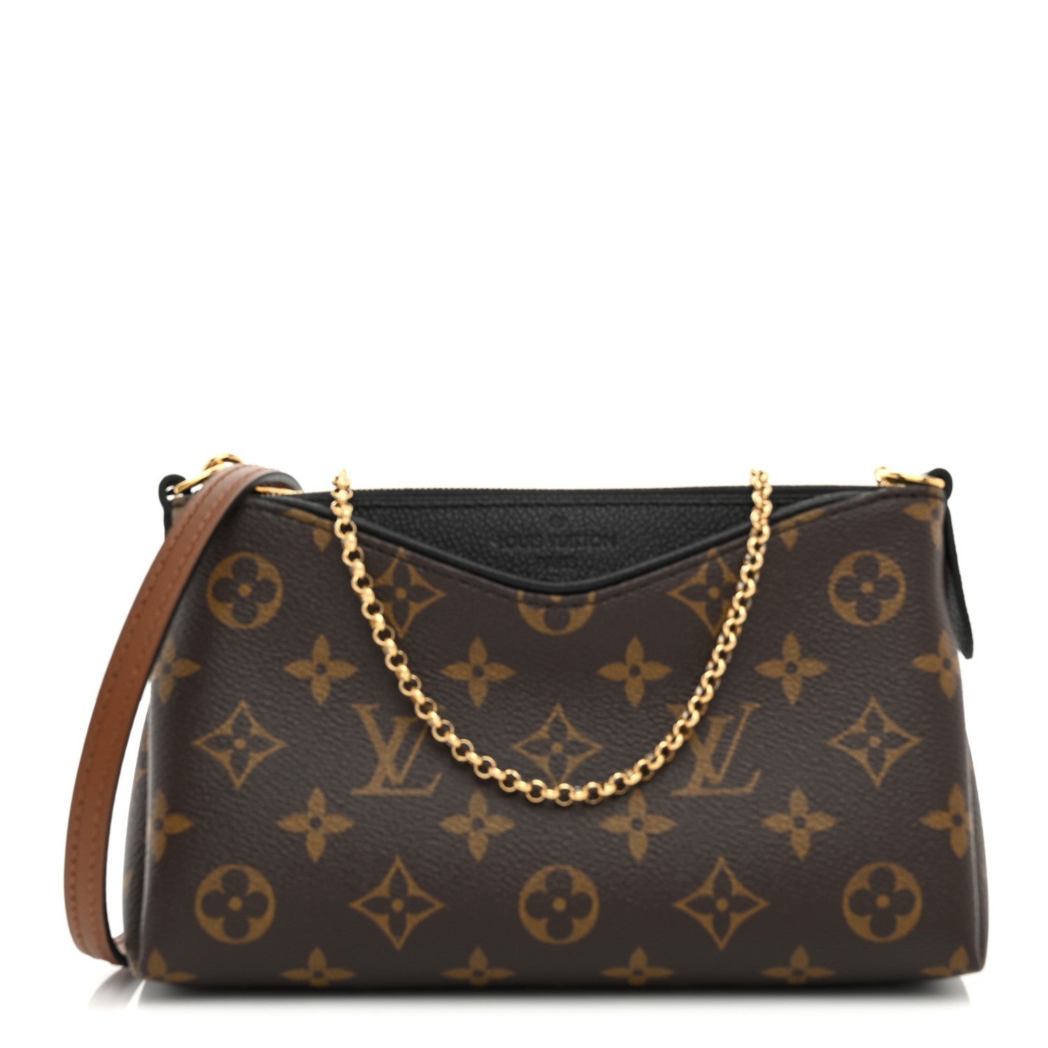 Louis Vuitton Monogram Pallas Clutch Black 1 of 11