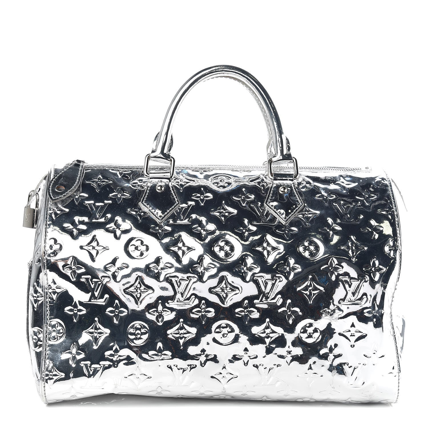 Louis Vuitton Monogram Miroir Speedy 30 Silver 1 of 11