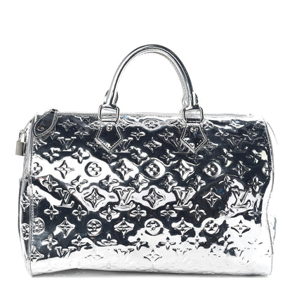 Louis Vuitton Monogram Miroir Speedy 30 Silver 1 of 11