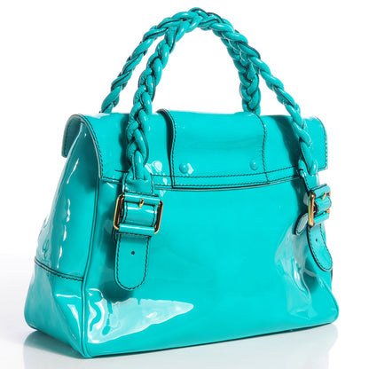 Valentino Garavani Patent Histoire Tote Turquoise 3 of 8