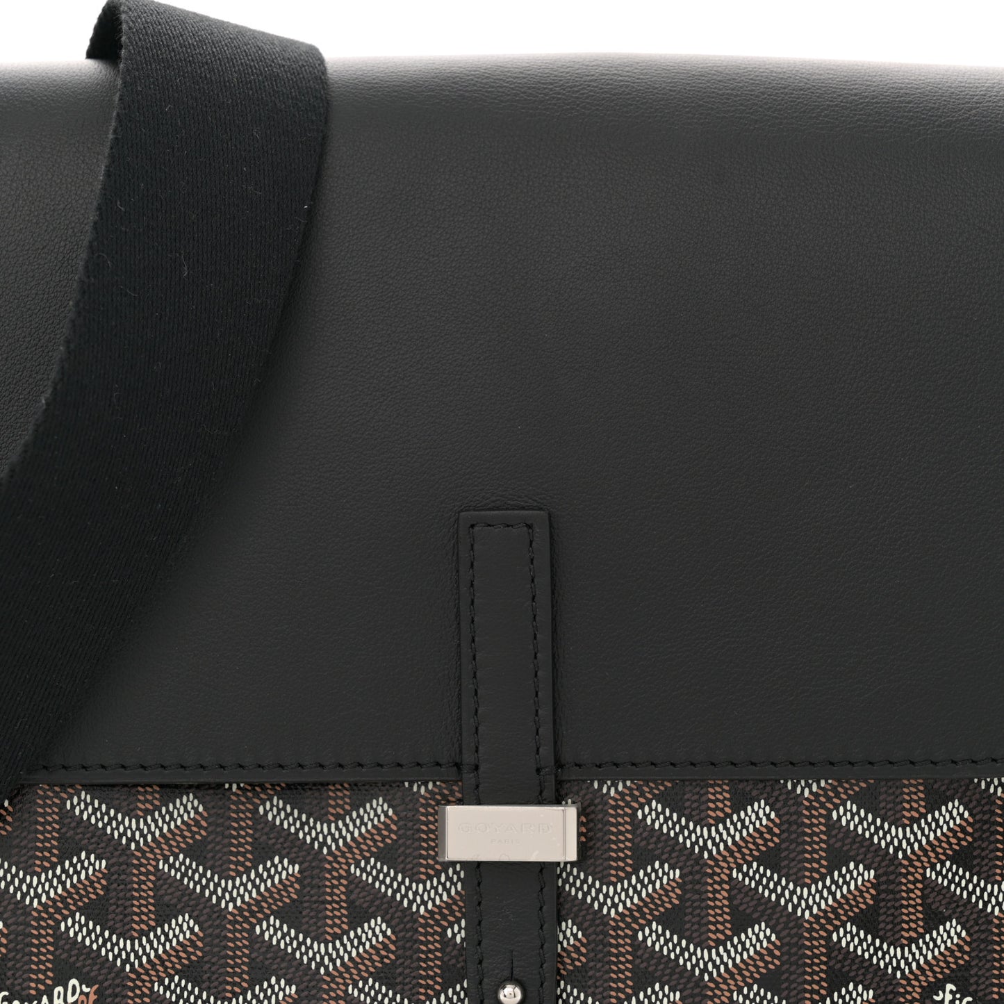Goyardine Coursier Messenger Bag Black