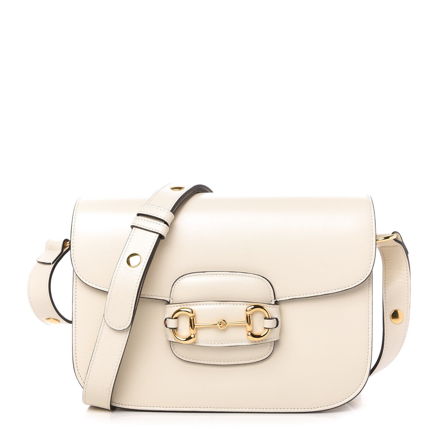Gucci Azalea Calfskin Horsebit 1955 Shoulder Bag Mystic White 1 of 10
