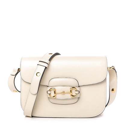 Gucci Azalea Calfskin Horsebit 1955 Shoulder Bag Mystic White 1 of 10