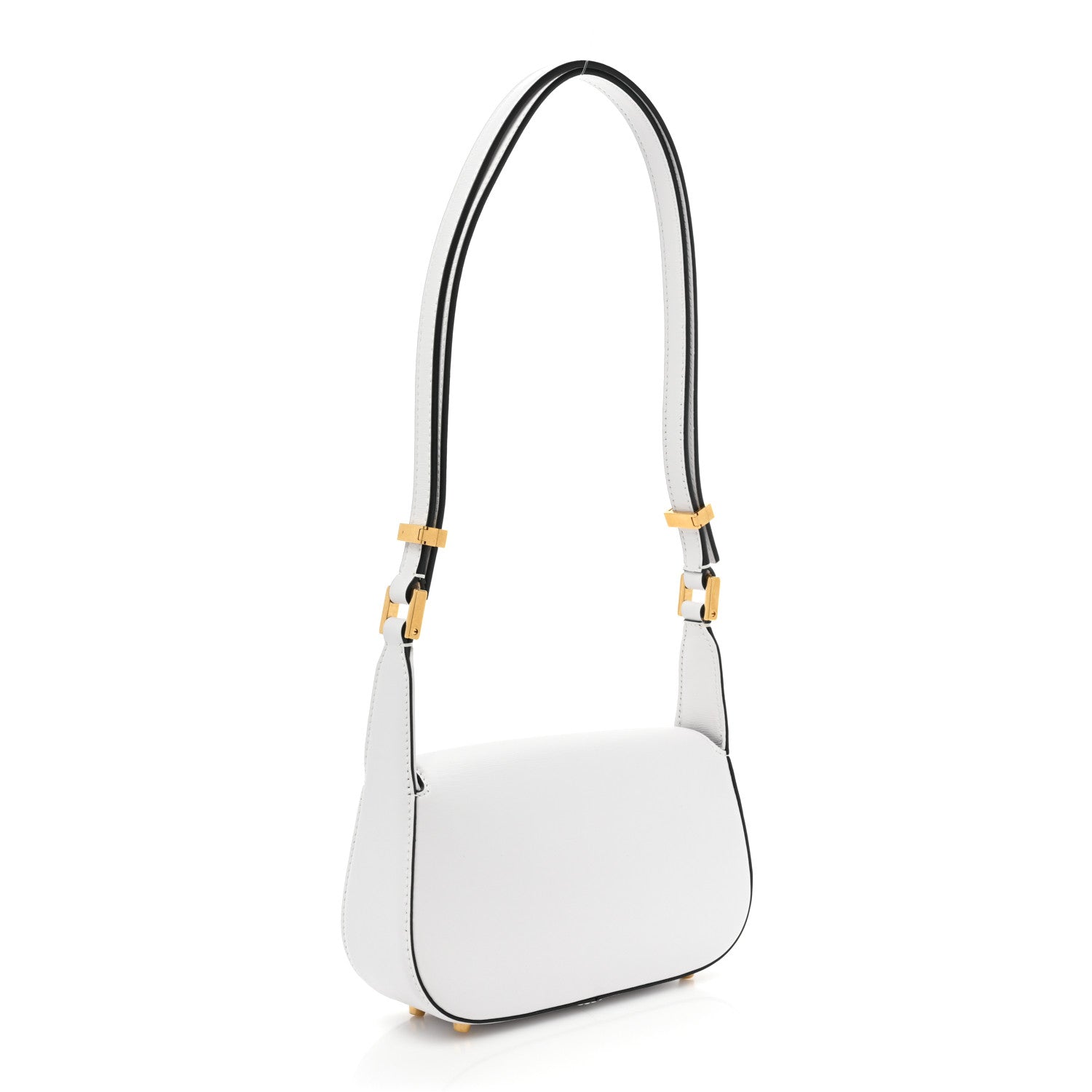 Valentino Garavani Calfskin Small Vlogo Chain Shoulder Bag Optic White 2 of 7