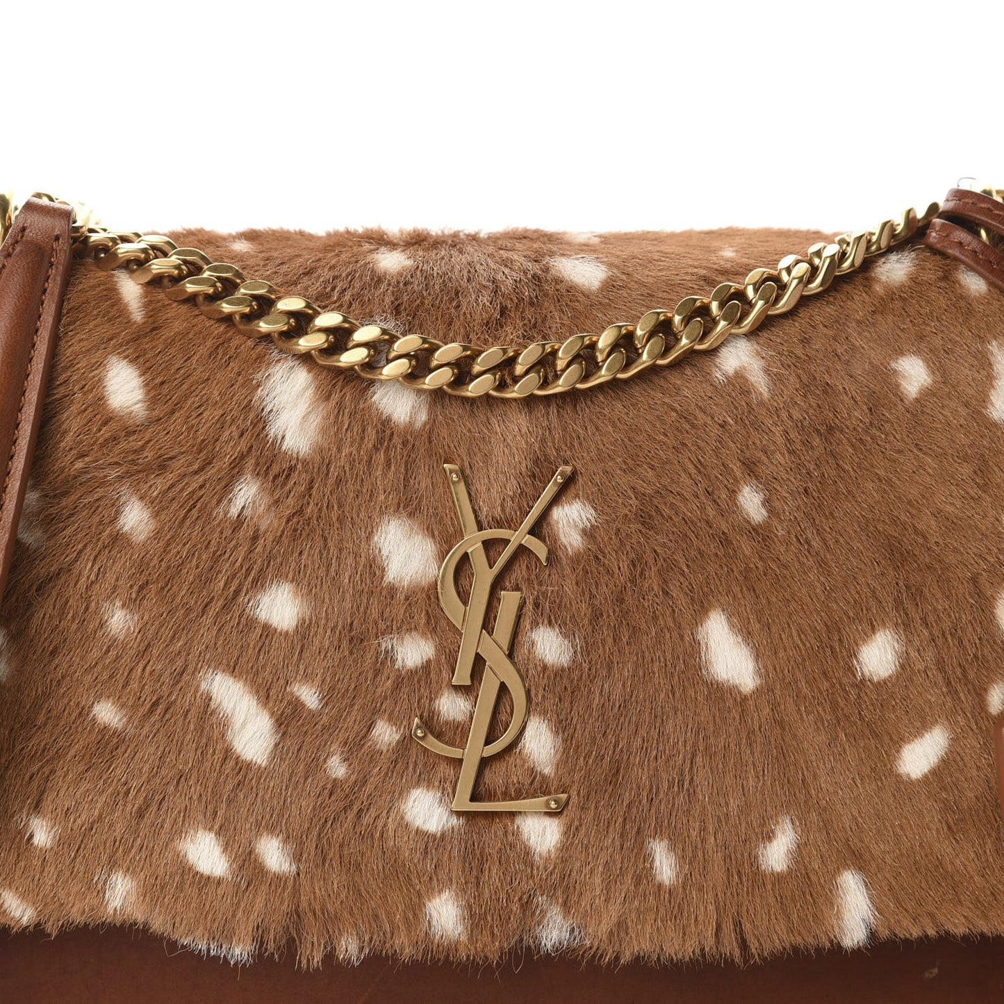 Pony Hair Calfskin Medium Monogram Sunset Fawn