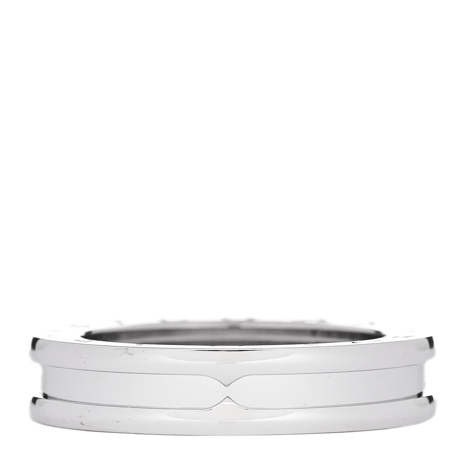 Bulgari 18K White Gold B.Zero1 One-Band Ring 54 6.75 1 of 5